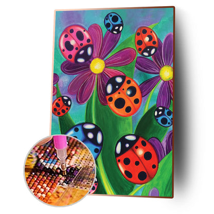 Vibrant Flower - Full Round Drill Diamond Painting 30*40CM