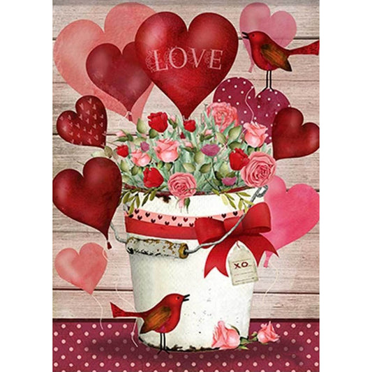 Love - Full Round Drill Diamond Painting 30*40CM