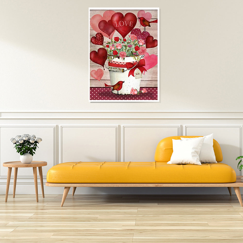 Love - Full Round Drill Diamond Painting 30*40CM
