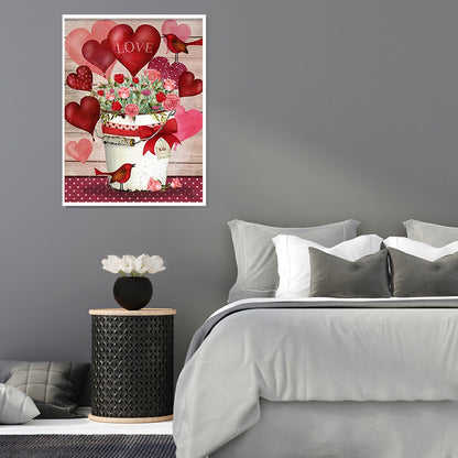 Love - Full Round Drill Diamond Painting 30*40CM