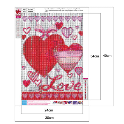 Love - Full Round Drill Diamond Painting 30*40CM
