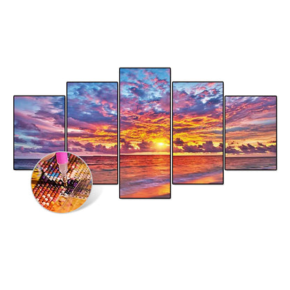 Lanscape - Full Round Drill Diamond Painting 103*45CM