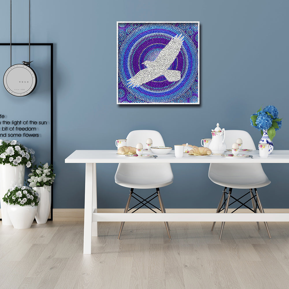 Flying Doves - Special Shaped Drill Diamodn Painting 30*30CM