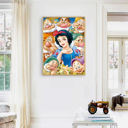 Snow Princess - Full Round Drill Diamond Painting 40*50CM