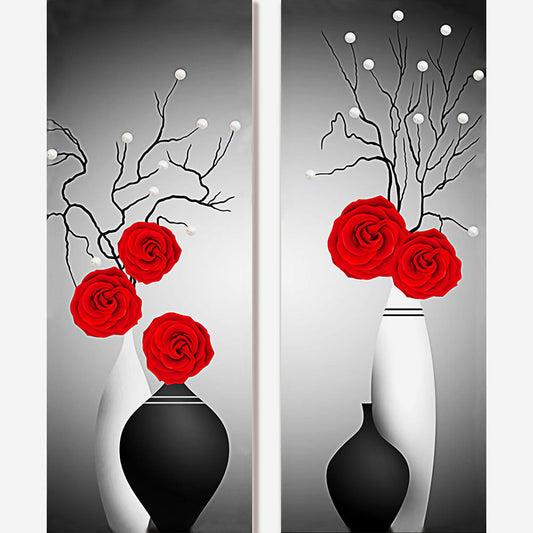 Flower Vase - Special Shaped Drill Diamodn Painting 50*60CM