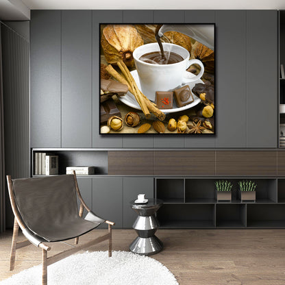 Pouring Coffee - Full Round Drill Diamond Painting 30*30CM