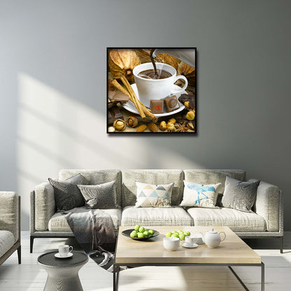 Pouring Coffee - Full Round Drill Diamond Painting 30*30CM