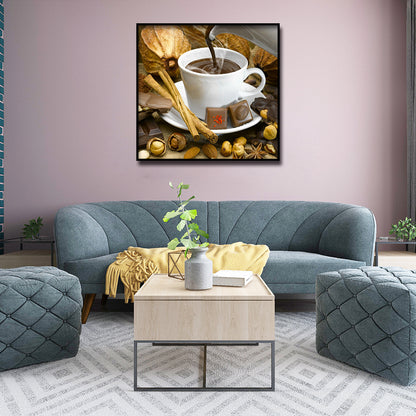 Pouring Coffee - Full Round Drill Diamond Painting 30*30CM