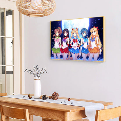 Sailor Moon - Full Round Drill Diamond Painting 50*40CM