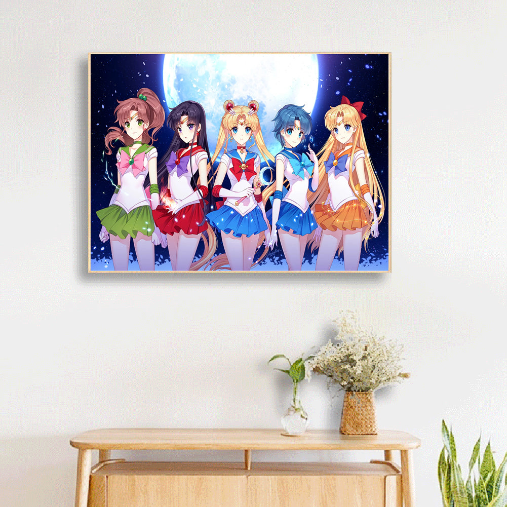 Sailor Moon - Full Round Drill Diamond Painting 50*40CM