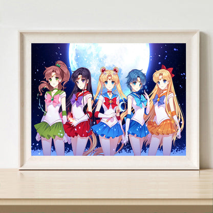 Sailor Moon - Full Round Drill Diamond Painting 50*40CM