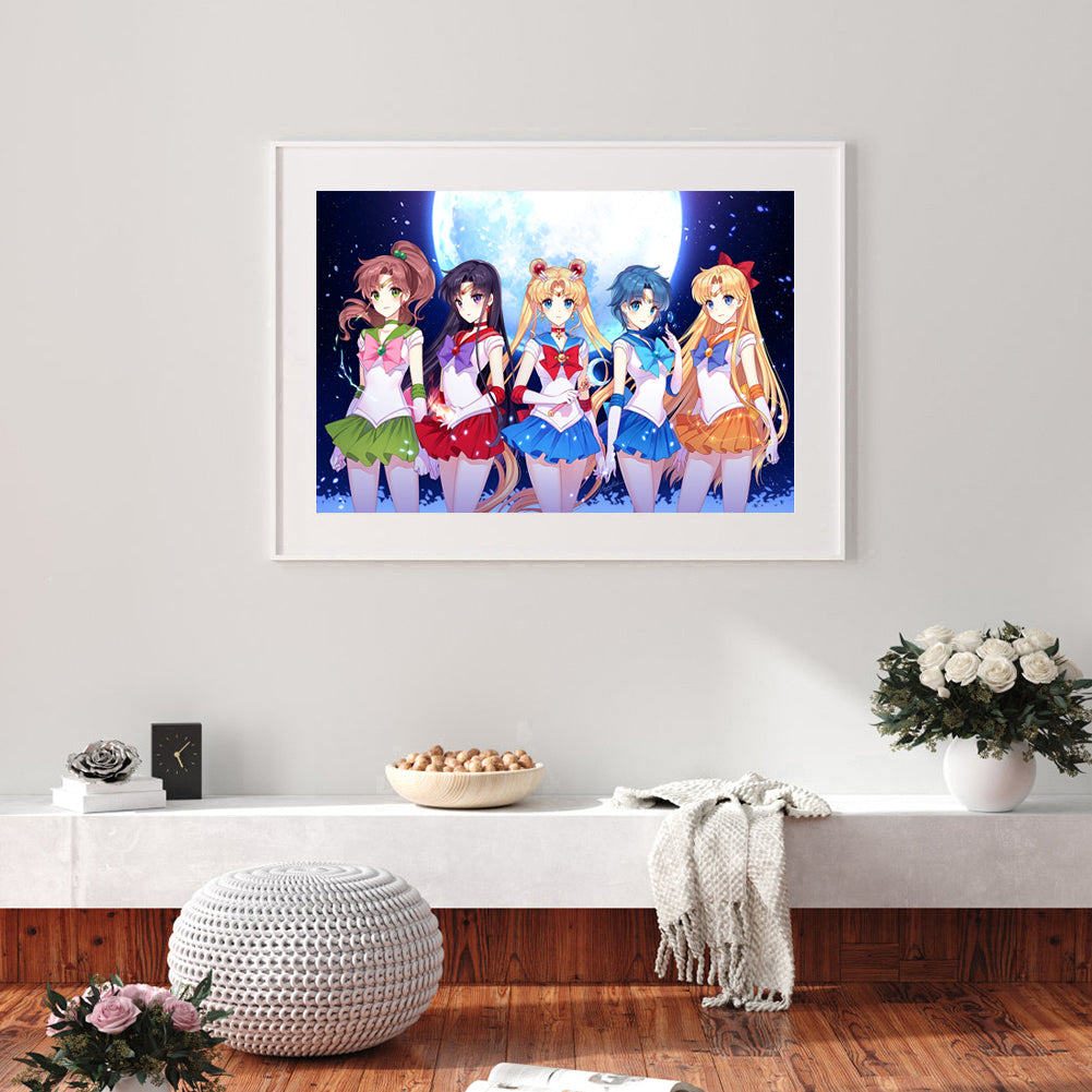 Sailor Moon - Full Round Drill Diamond Painting 50*40CM