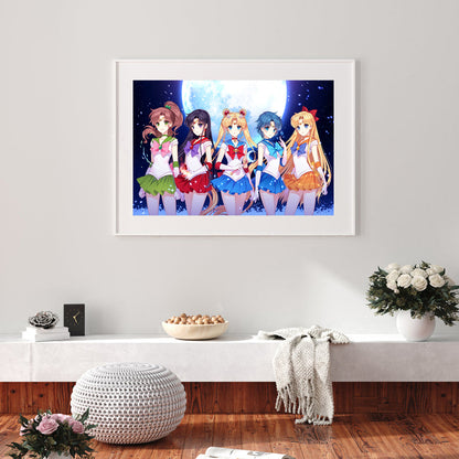 Sailor Moon - Full Round Drill Diamond Painting 50*40CM