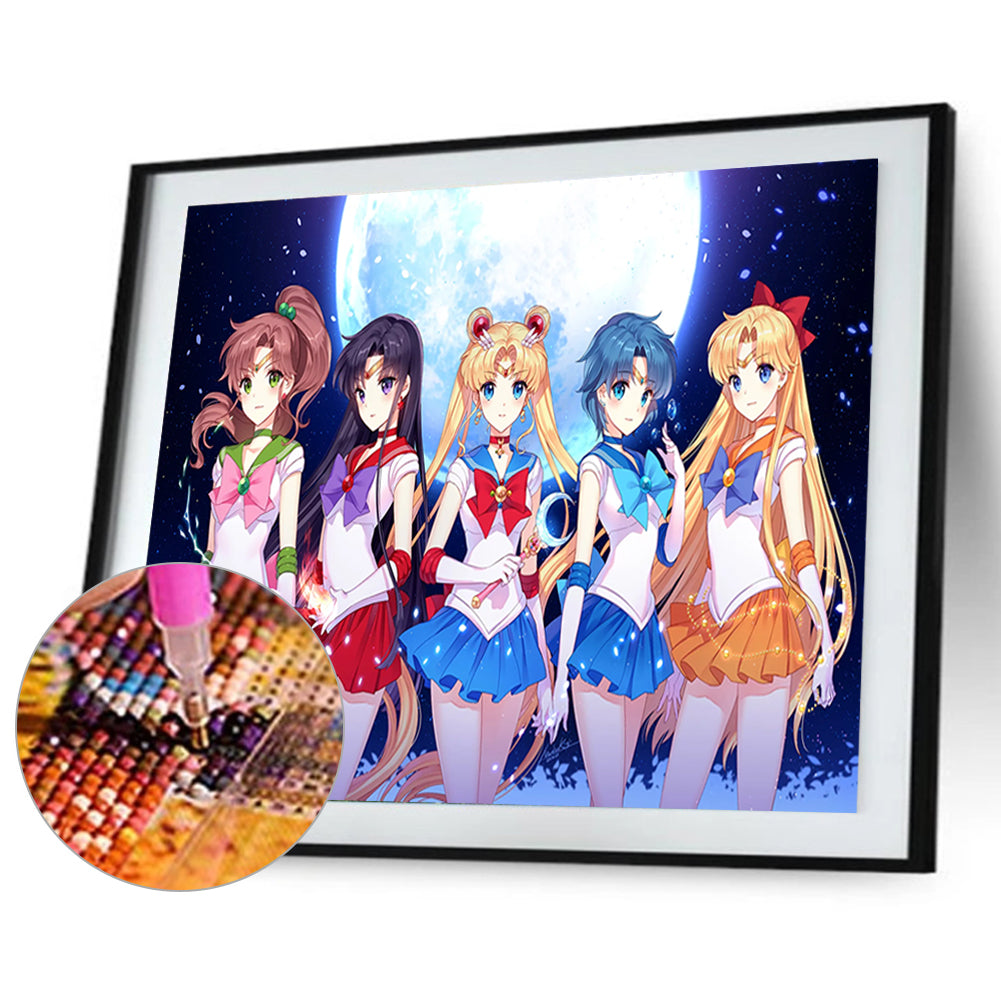 Sailor Moon - Full Round Drill Diamond Painting 50*40CM