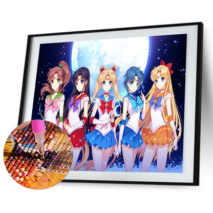 Sailor Moon - Full Round Drill Diamond Painting 50*40CM