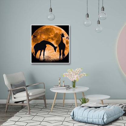 Giraffe - Full Round Drill Diamond Painting 30*30CM