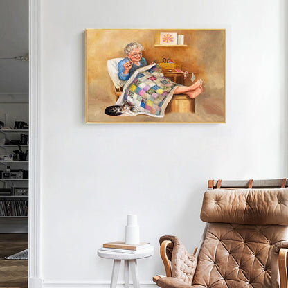 Grandma - Full Round Drill Diamond Painting 40*30CM