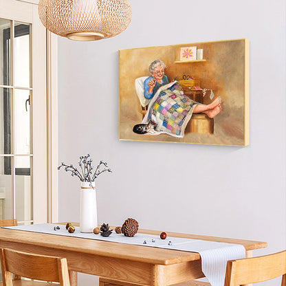 Grandma - Full Round Drill Diamond Painting 40*30CM