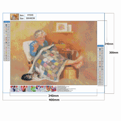 Grandma - Full Round Drill Diamond Painting 40*30CM