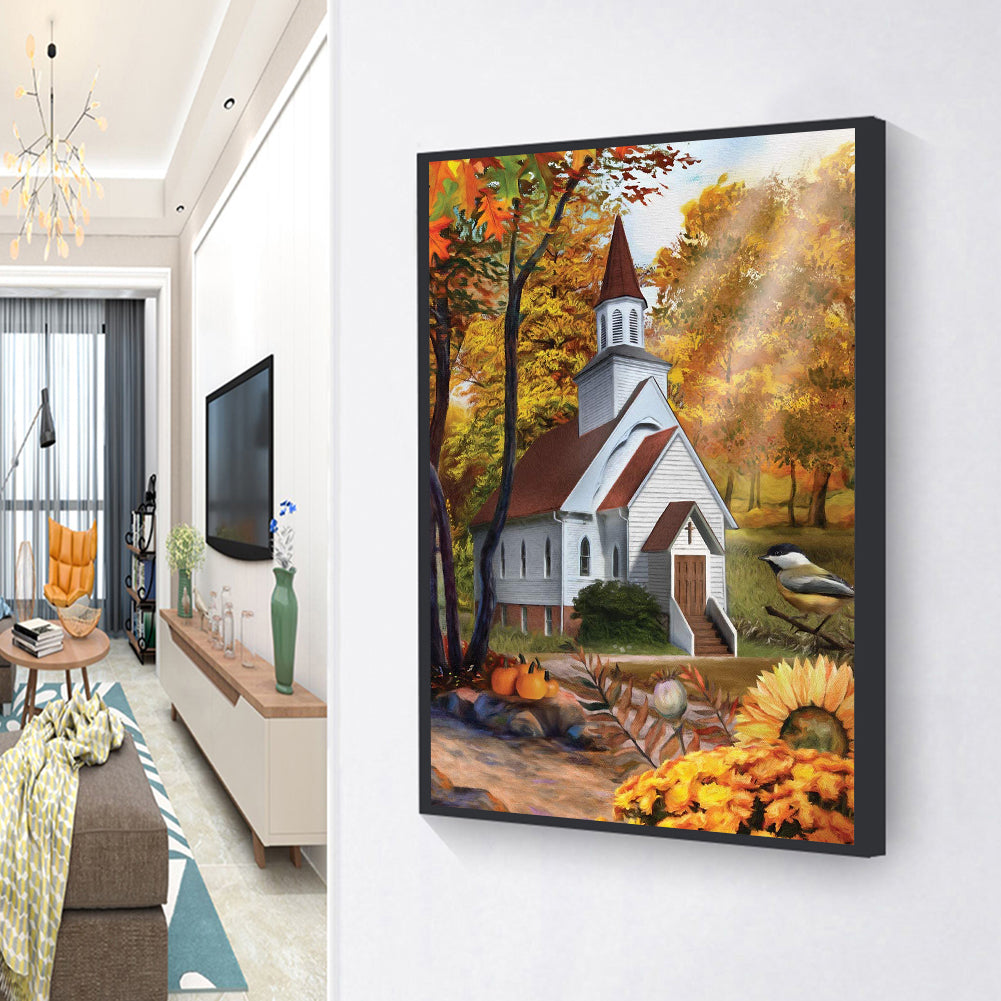 House Forest - Full Round Drill Diamond Painting 30*40CM