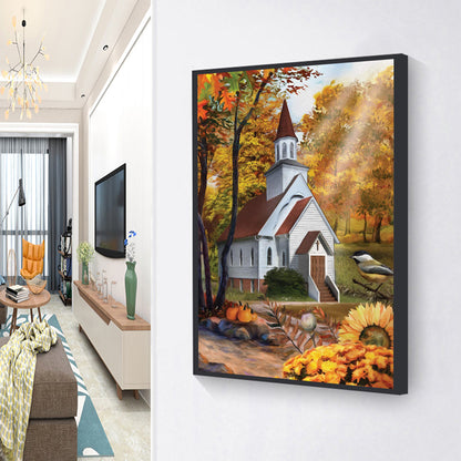 House Forest - Full Round Drill Diamond Painting 30*40CM