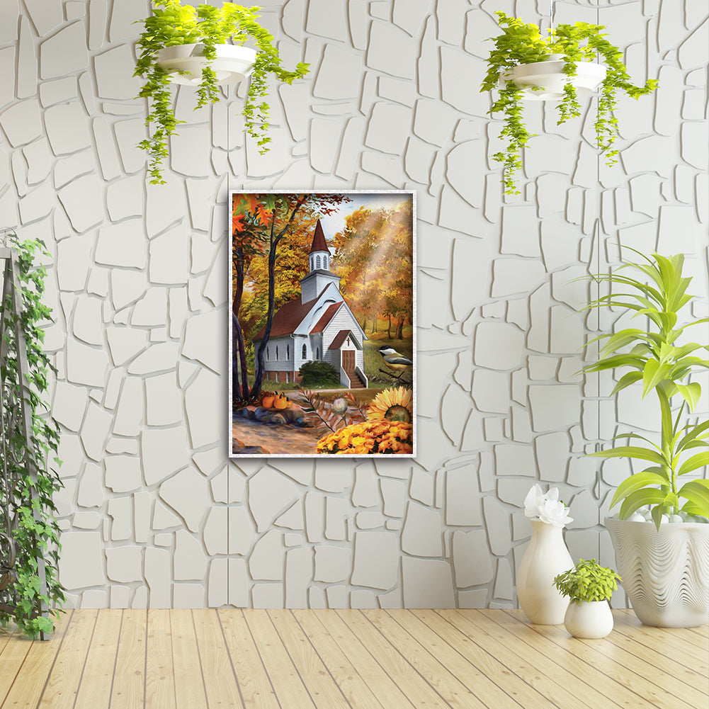 House Forest - Full Round Drill Diamond Painting 30*40CM
