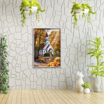 House Forest - Full Round Drill Diamond Painting 30*40CM