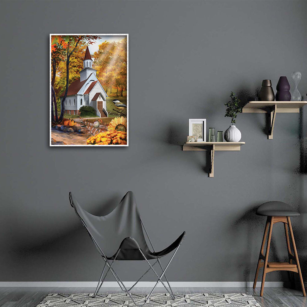 House Forest - Full Round Drill Diamond Painting 30*40CM
