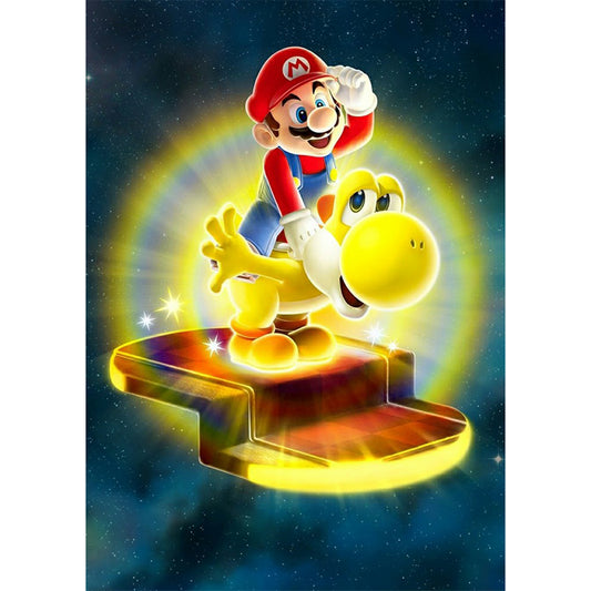 Characters Mario - Full Round Drill Diamond Painting 30*40CM
