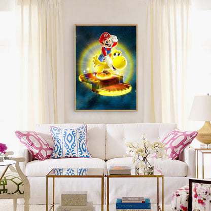 Characters Mario - Full Round Drill Diamond Painting 30*40CM