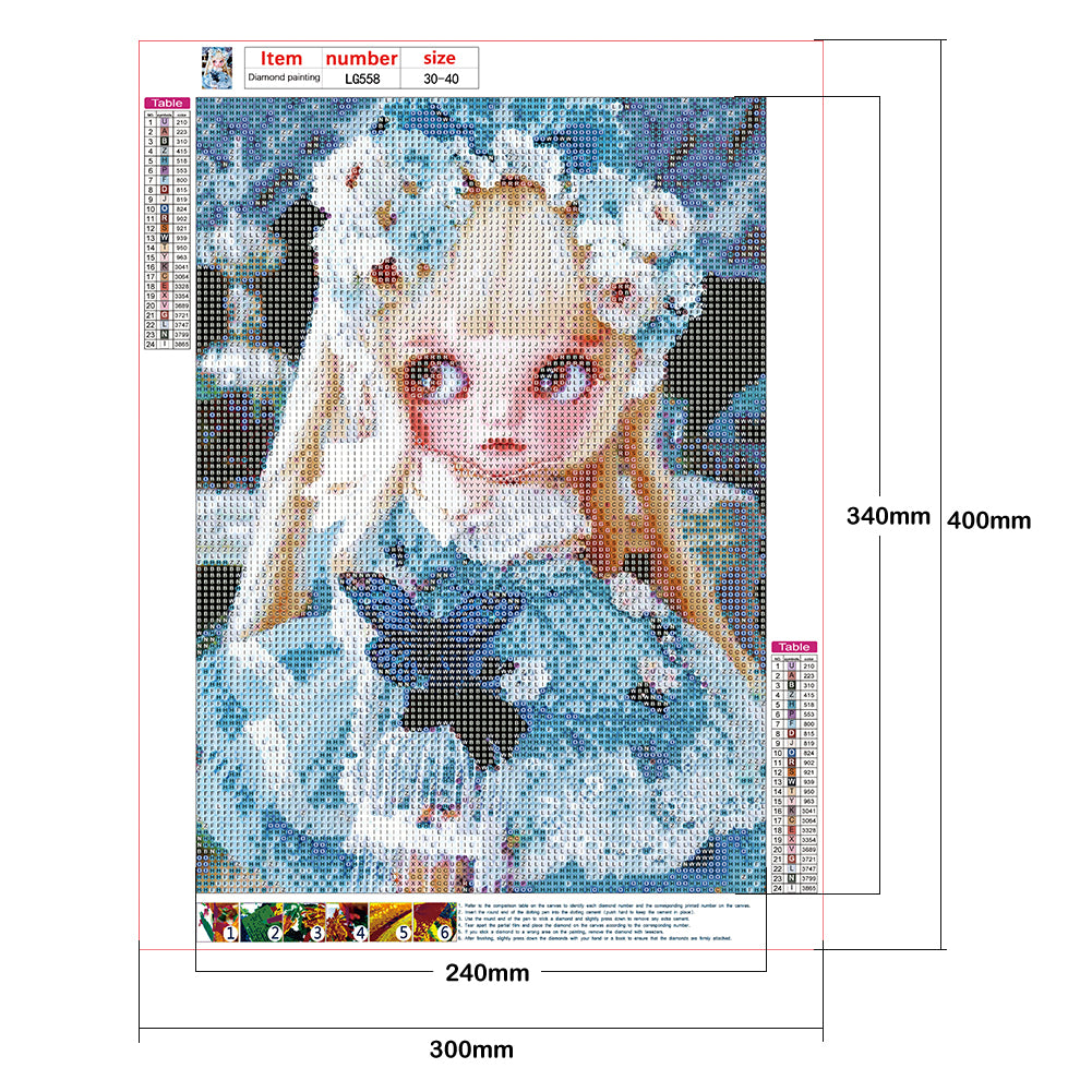 Doll - Full Round Drill Diamond Painting 30*40CM