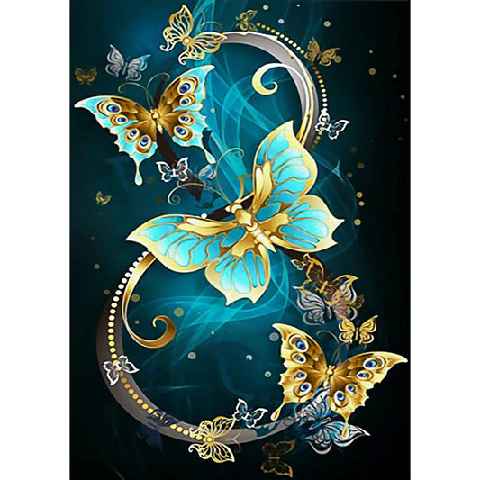 Butterfly - Full Round Drill Diamond Painting 30*40CM