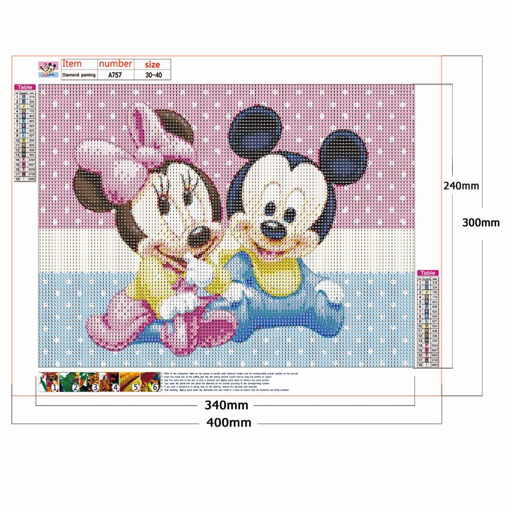 Mouse - Full Round Drill Diamond Painting 40*30CM