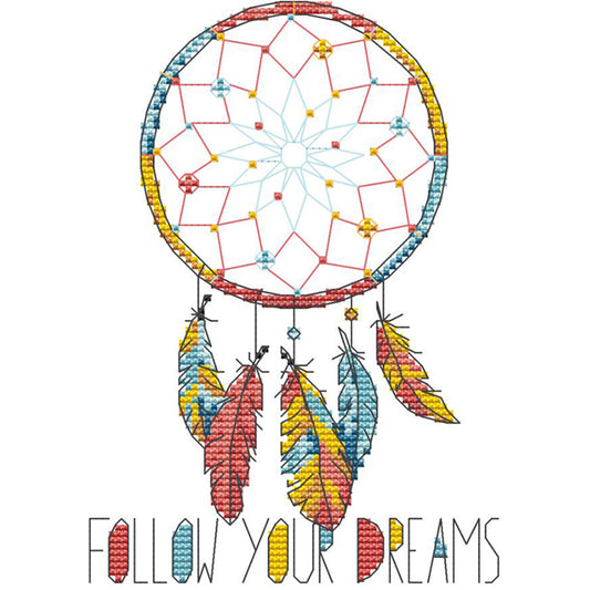 Dreamcatcher - 14CT Stamped Cross Stitch 22*17CM