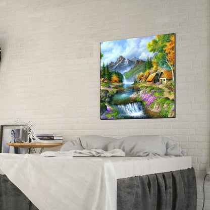 House - Full Round Drill Diamond Painting 30*30CM