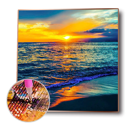 Sea Wave - Full Round Drill Diamond Painting 30*30CM