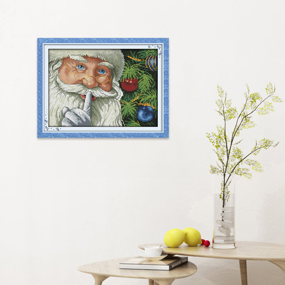 Cheerful Christmas - 14CT Stamped Cross Stitch 30*21CM