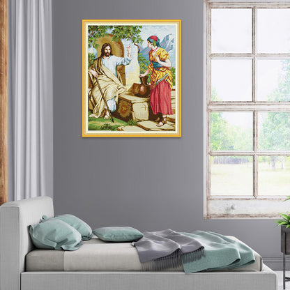 Jesus Shepherd - 14CT Stamped Cross Stitch 56*66CM