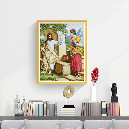 Jesus Shepherd - 14CT Stamped Cross Stitch 56*66CM