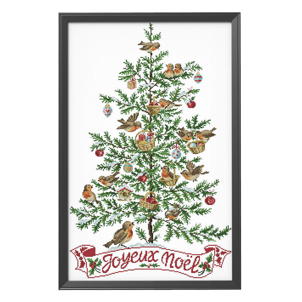 Christmas Tree - 14CT Stamped Cross Stitch 46*64CM