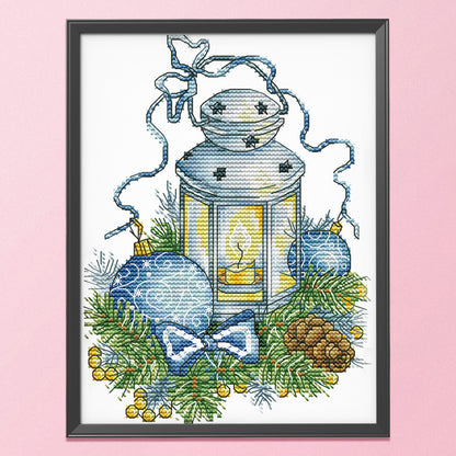 Christmas Lantern - 14CT Stamped Cross Stitch 17*26CM