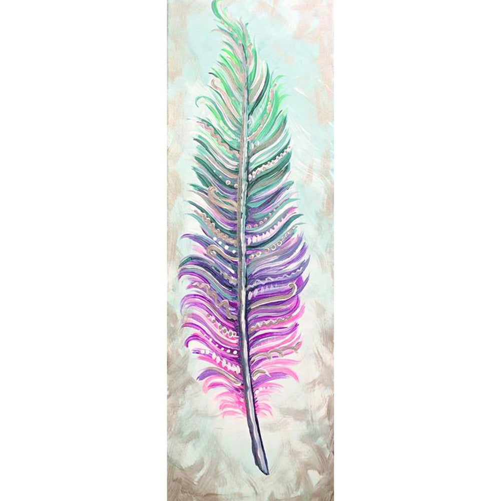 Feather - Full Round Drill Diamond Painting 30*80CM
