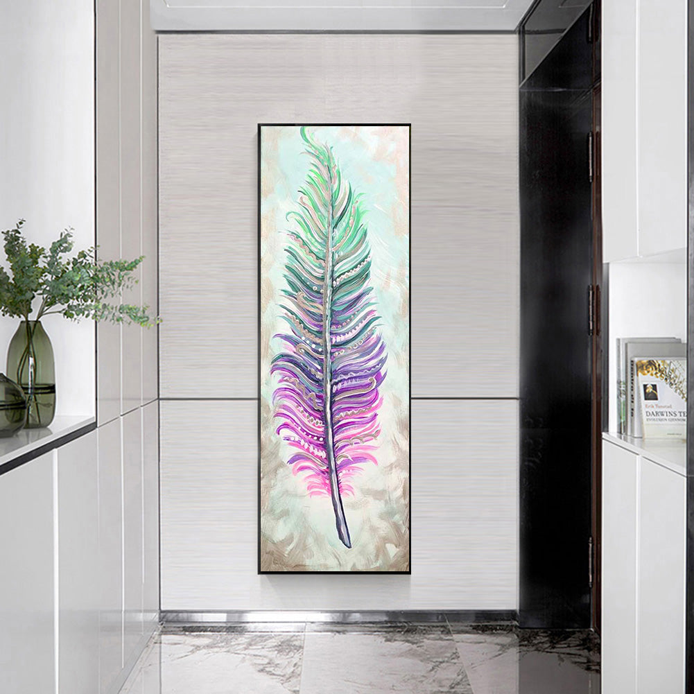 Feather - Full Round Drill Diamond Painting 30*80CM
