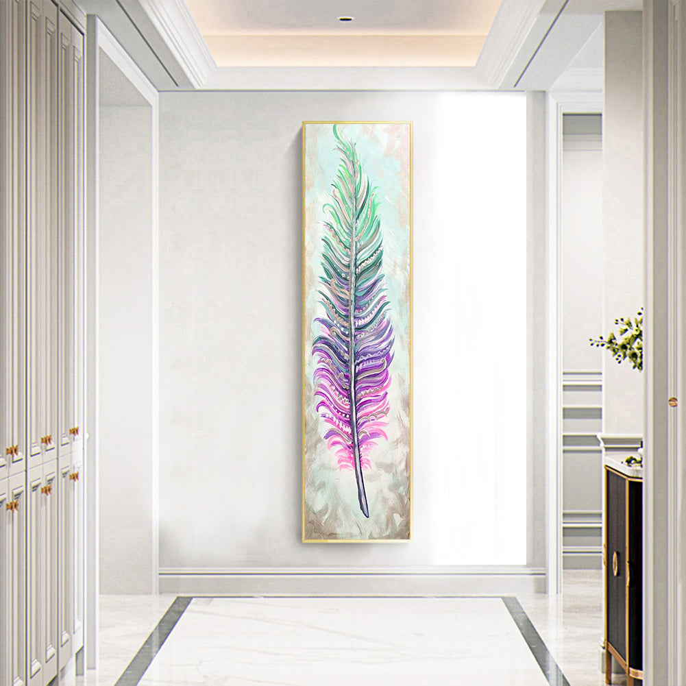 Feather - Full Round Drill Diamond Painting 30*80CM