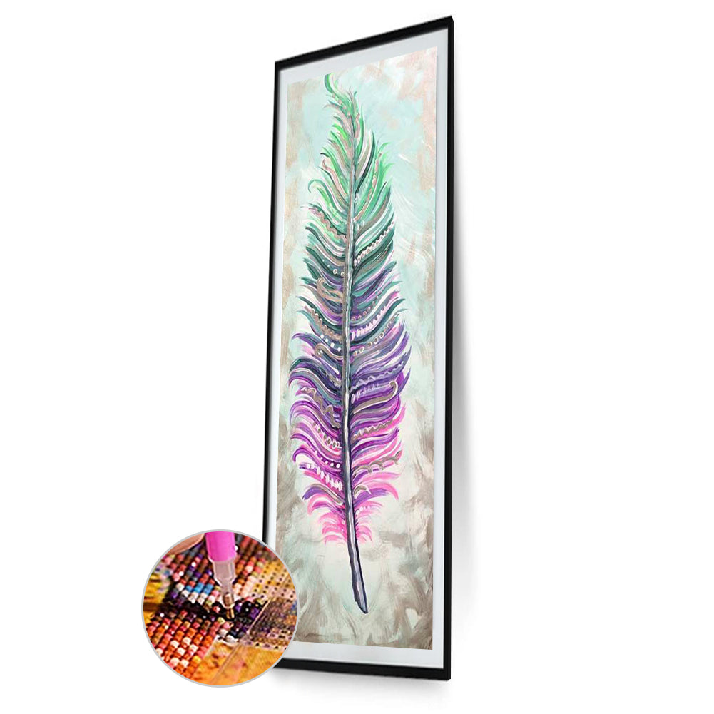 Feather - Full Round Drill Diamond Painting 30*80CM