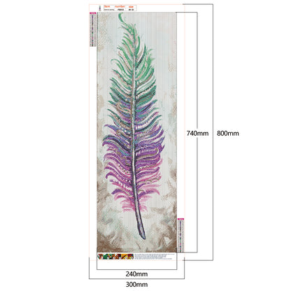 Feather - Full Round Drill Diamond Painting 30*80CM