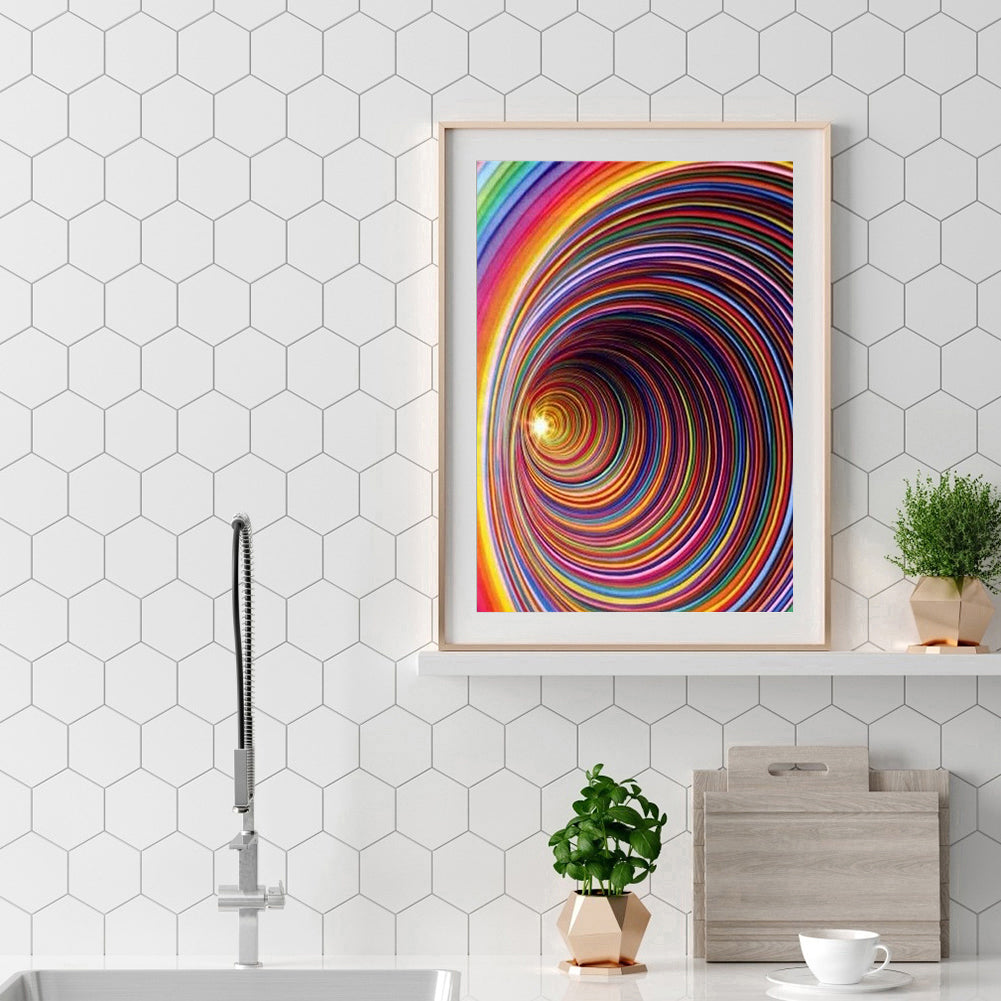 Stripe Vortex - Full Round Drill Diamond Painting 30*40CM