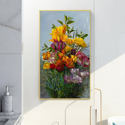 Flowers - Full Round Drill Diamond Painting 45*85CM