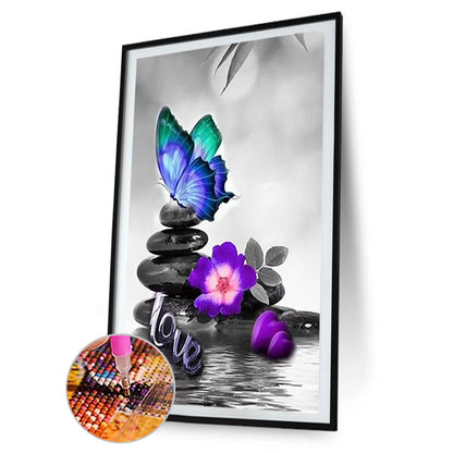 Butterfly - Full Round Drill Diamond Painting 45*85CM