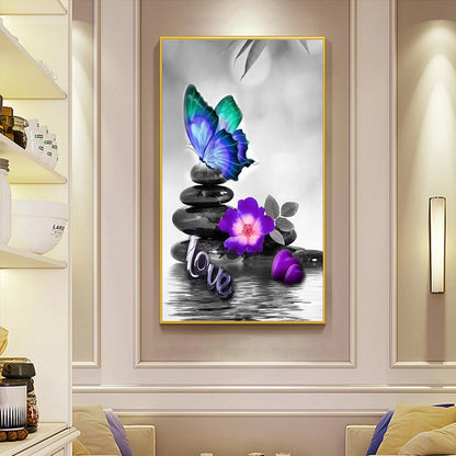 Butterfly - Full Round Drill Diamond Painting 45*85CM